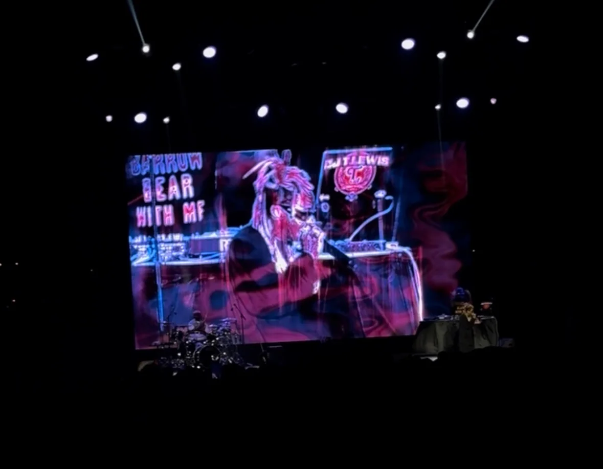 Lil Wayne visual frame from custom one-off show system